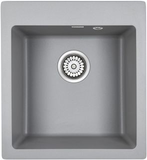 Мойка кухонная Paulmark Kante PM104651-GRM серый металлик